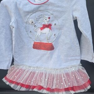 Jessica Ann White and Red Reindeer Dress